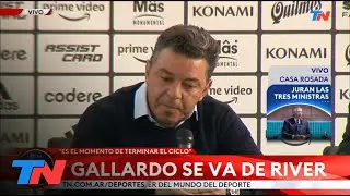 GALLARDO SE VA DE RIVER: &ldquo;Es el momento de terminar el ciclo