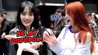 (G)I-DLE Minnie teasing Chaewon in front of Yunjin (and Yunjin likes it) 😂