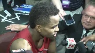 IU's Yogi Ferrell gives interview ahead of Sweet 16 game