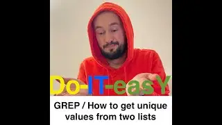 [ENG] GREP | How to find unique values from two lists