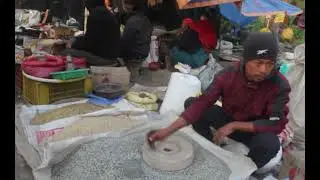 Traditional System Real Village organic food selling @the mela in sakhu