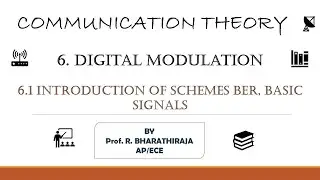 6.1 Introduction to Digital Modulation Schemes BER, Basic Signal