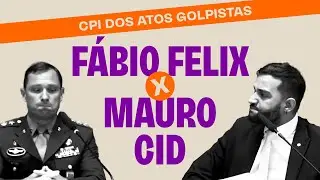 Deputado distrital F&aacute;bio Felix confronta Mauro Cid na CPI dos Atos Golpistas da CLDF