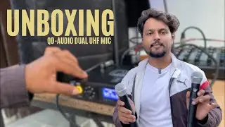 Dual UHF Wireless माइक E-835, Range 200 मीटर || QD-Audio का शानदार माइक || DJ MONTY VLOGS