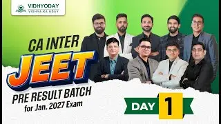 Day 1 | CA Inter Jan 2027 Pre Result Batch | JEET Batch