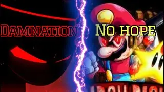 (FNF mashup) Auditor vs Devil Mario. Damnation + No hope