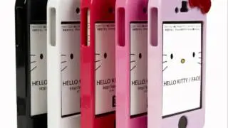 Hard White Hello Kitty iPhone 4 case
