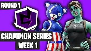 Fortnite Champion Series Trio Week 1 Highlights Round 1 [Fortnite Trios Tournament 2019]
