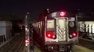 MTA the Z,J and M subways trains at Myrtle station in Brooklyn 