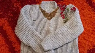 Pulover tricotat Iulia,tutorial.Ladies sweater di bunti.Strick pullover.Maglione lavorato maglia.