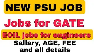 ECIL Recruitment 2022| Freshers| Final Year Eligible| After GATE Latest Jobs 2022