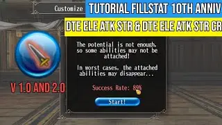 Tutorial Fillstat New [THS] V 1.0 & 2.0 Dte Ele Atk Str & Dte Ele Atk Str Cr | Toram Online
