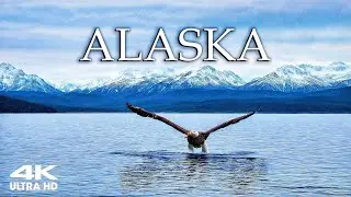 FLYING OVER ALASKA 4K | Discover Majestic Glaciers, Wild Terrain & Frozen Beauty