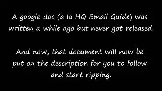 An e-mailed announcement
