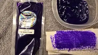 Dyeing my hair with Cosmic Void hair color - Stellar 💜💙 *Indigo shade*