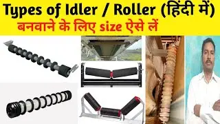 types of Idlers | Carrying idlers | Return idler | self align carrying Idler | conveyor roller