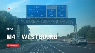 Sunny Day Long Drive | M4 Westbound from Heathrow Airport 🌞🚗