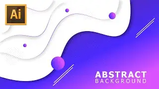 Abstract Background in illustrator tutorial | illustrator cc | Liquid Abstract Background