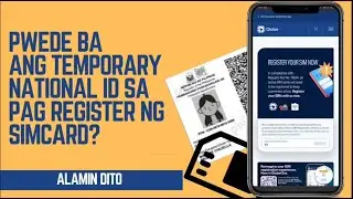 PWEDE BA ANG TEMPORARY NATIONAL ID SA PAG REGISTER NG SIM CARD | HR. LEAH G.