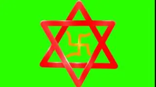 swastik logo green screen
