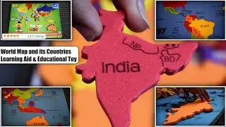 Unboxing and Review of World World Map and its Countries Educational Toy - Imagimake