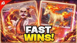 Blaine Rapidash in 2026 CAN COMPETE! Pokemon TCG Pocket