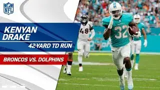 Kenyan Drake Jukes His Way to a 42-Yd TD Run! | Broncos vs. Dolphins | NFL Wk 13 Highlights