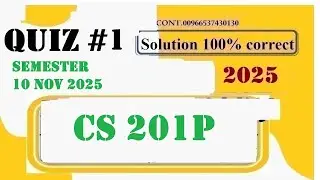 cs 201p quiz 1 semester fall 2025