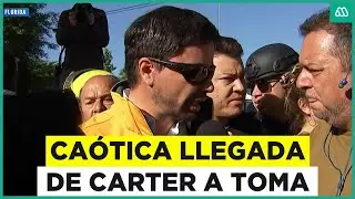 Caótica llegada de alcalde Carter a 