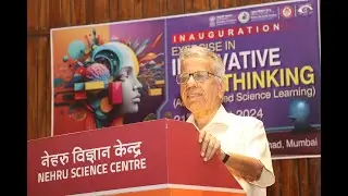 Padma Bhushan Prof. J B Joshi, President, Marathi Vidnyan Parishad, Mumbai addressing the students