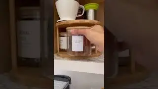 COFFEE AND TEA CABINET ORGANIZATION
