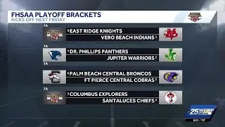 FHSAA releases 2025 high school football playoff brackets
