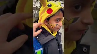 Pikachu Face Painting Done By Me❤️❤️ #trending #facepainting#kidsfacepainting#schminken#pikachu
