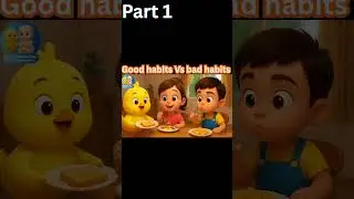 Good Habits Vs Bad Habits 🐥👶 | Kids Moral Story in Hindi | Short Cartoon Movie #Shorts
