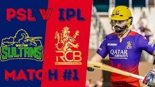 MULTAN SULTANS VS ROYAL CHALLENGERS BANGALURU | PSLvsIPL | CRICKET 22