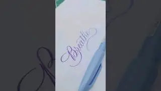 Brushpen Calligraphy using pentel sign touch brushpen
