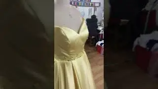 Yellow gold dress via alinanova.com