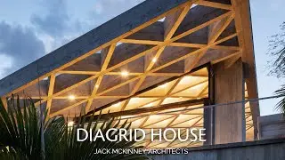 Diagrid: the House with a 56-ton Cantilevered Concrete Roof