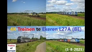 4K Treinen te Ekeren L27A (5-8-2025)