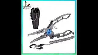 Outdoor Spring Fishing Lures Pliers Tongs Fish Hook Remover Braid Line Cutter Metal Fishhook Removal