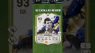 93 Casillas Review in EA Sports FC 25 #shorts #short #fc25 #eafc25 #casillas #toty #teamoftheyear