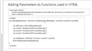 10.  HTML jQuery - Adding Function Parameters