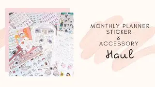 Monthly planner sticker haul | feat. Stationery Wonderland, Papershire, Powderworld & more