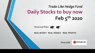 Handpicked Daily Stock picks to buy now - Feb 5th 2020