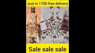 12/12 Sale offer mix brands 3pc fully heavily embroidered suits linen 72/72