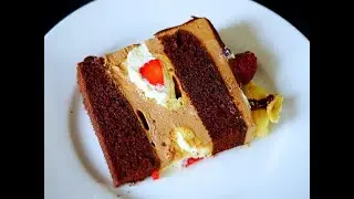How to Make Chocolate & Strawberry Profiterole Cake