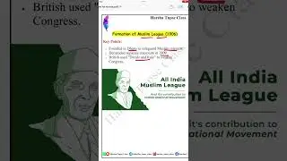Formation of Muslim League