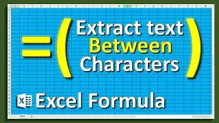 Extract text between two characters in excel.