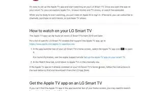 How to WATCH APPLE TV PLUS on LG SMART TVs?