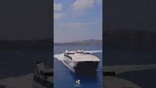 ⚓️ World Champion Jet &bull; Santorini #ferries  🎬@giannis.kaffatos   #travel #seajetsgr #santorini